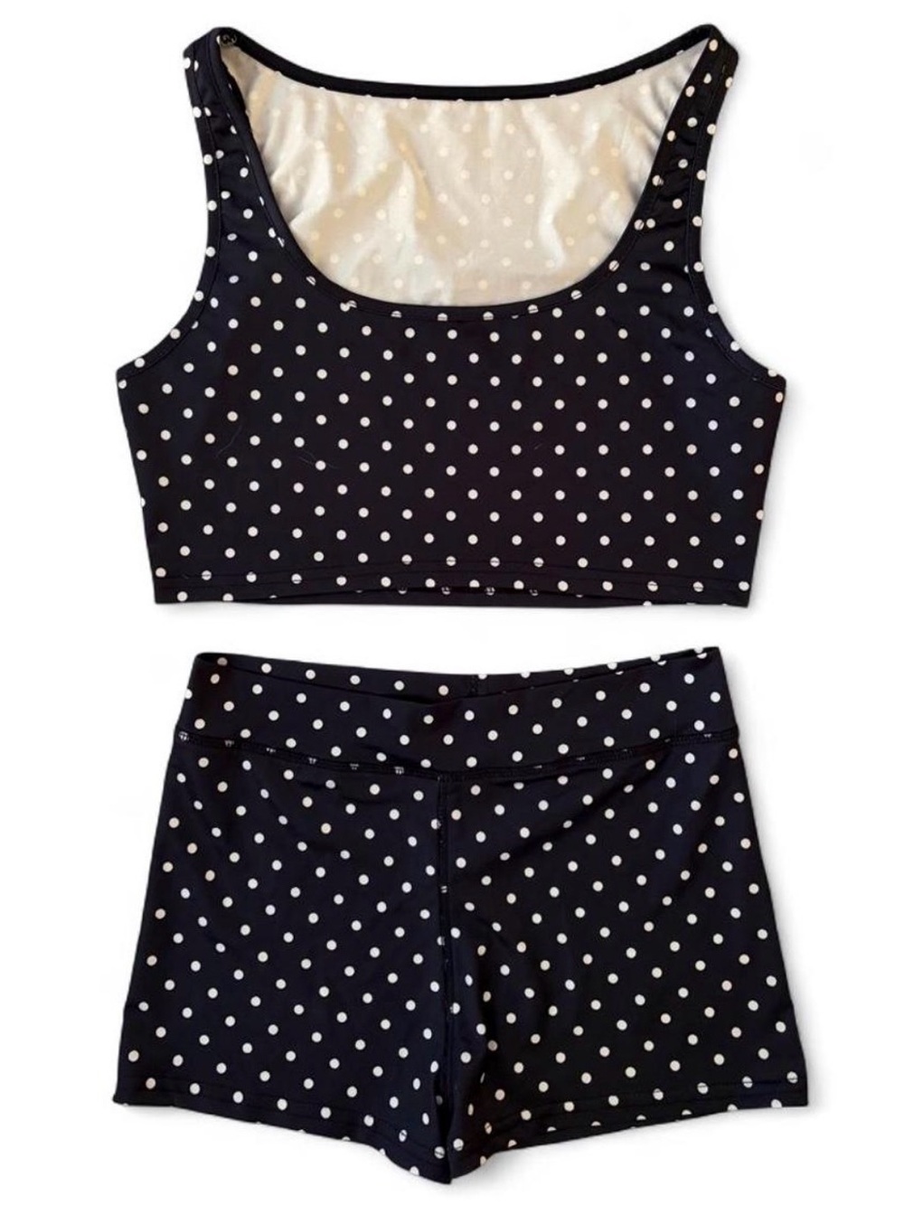 Navy & White Polka Dot Set Size Medium